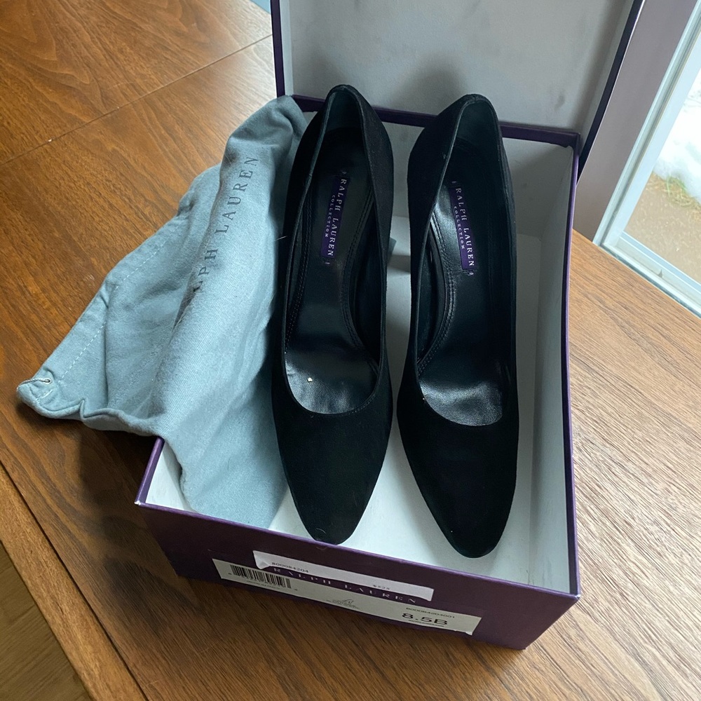 Ralph Lauren Collection Velvet Heels